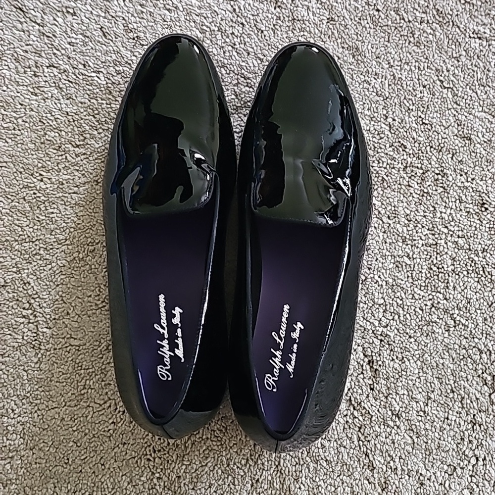 Ralph Lauren Purple Label - Patent Black Leather
